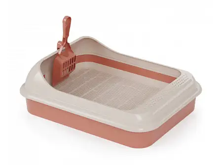 Купить alta Лоток для кошек "Эффи" с бортиком, сеткой и совком